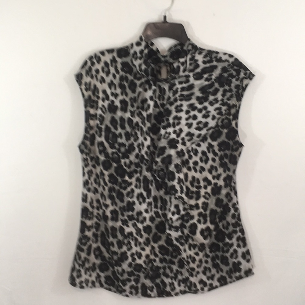 New York & Co Animal Print Blouse